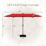 13 Feet Umbrella with LED Lights 50835539