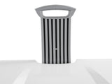 (2 pack) Wheeled Hamper, Plastic Laundry Hamper with Handle and Wheels for Easy Transport, White 94362200