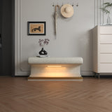 Entryway Bench Leather Upholstered Ottoman with LED sensor light for living room ,bedroom,end of bed W1170P262050
