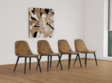 47"-63" extendable MDF modern dining and chair set, suitable for 2-6 people, white dining 32318093
