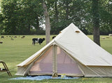 5M Pyramid Cotton Camping Tent, Waterproof Luxury Glamping Tent for Family Picnic & Gathering 57056596