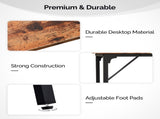43-Inch Bar Table - 209 lbs Capacity Pub Height Table with Durable MDF Top & Metal Frame, 83828257