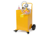 30 Gallon Gas Caddy Tank Storage Drum Gasoline Diesel Fuel Transfer with universal wheel Bright 68069886