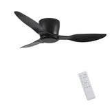 ZNTS 42" Flush Mount Ceiling Fan without light, 3 Reversible Blades, with 6 Speeds Reversible DC 15878211