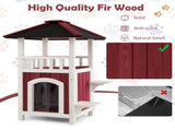 34"H Wooden Cat House 77592974