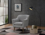 Shelby 31.5" Gray Woven Fabric Oversized Armchair B061128590