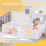 ZNTS Dog Whelping Box/Dog house/Pet Playpen 46510087