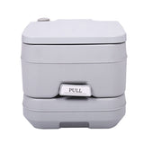 ZNTS Lightweight Portable Toilet, 2.6 Gallon Flushable Camping Toilet, Sanitary Outdoor Travel Toilet for W2181P154818