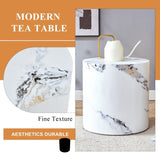 The cylindrical table with its patterned design can be easily integrated into a variety of interior W1512P362942