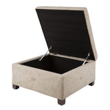 ZNTS Soft Close Storage Ottoman B03548224