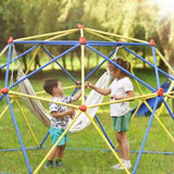 ZNTS Kids Climbing Dome Jungle Gym - 10 ft Geometric Playground Dome Climber Play Center with Rust & UV MS306131AAC