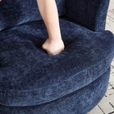 Vanity Chair,Swivel Accent Chair, 360 Degree Round Swivel Barrel Chair, Upholstered Comfy Swivel W2120P322757