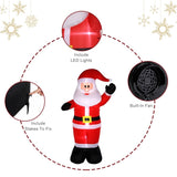 ZNTS 8ft with 4 String Lights Inflatable Garden Santa Claus Decoration 17564043