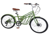 6 Speed, Steel Frame, Multiple Colors 24 Inch Bike,Commuter Bike for Adults W1019P352640