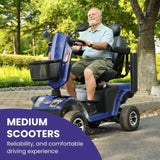 S500-BLUE Heavy Duty Mobility Scooter W429P151651