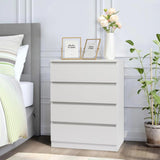 ZNTS [FCH] Wood Simple 4-Drawer Dresser White 89025361