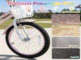 18 Inch Kids Bike for 4-8 Years Old Girls, Dual Brake Kids Bicycle with Training Wheels & Kickstand, 55576126