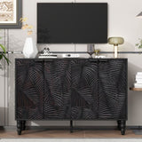 U-Can 47.2'' Modern TV Stand, Entertainment Center Media Console with 2 Spacious Storage Space, N724P233372B