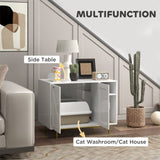 Cat Litter Box Enclosure End Side Table 80369622