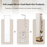 Full-body mirror, solid wood rubber wood glass, 19.6*68.8in Large mirror W2987P225479