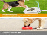 Dog Water Fountain Outdoor,No Electricity Step-On Activated Pet Sprinkler,Paw-Controlled Drinking 29536992