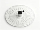 22 LBS White Outdoor Patio Umbrella Base Stand HDPE & Cement Weighted Umbrella Holder with 87815513