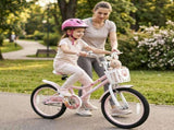 18 Inch Kids Bike for 4-8 Years Old Girls, Dual Brake Kids Bicycle with Training Wheels & Kickstand, 55576126
