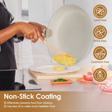 9Pcs Nonstick Cookware Set Kitchen Pots and Pans Set With Detachable Handles Tempered Glass Lids 85120583