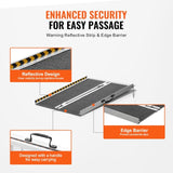 Portable Wheelchair Ramp, 3 ft 800 lbs Capacity, Non-Slip Aluminum Folding Threshold Ramp, Foldable T3342P362999