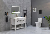 LED Bathroom Mirror 40 "x 30 " with Front and Backlight, Large Dimmable Wall Mirrors with Anti-Fog, W928125306