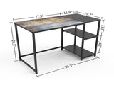 Computer Desk with 3 Tier Storage Shelves,40 Inch Office Desk for Home Office Bedroom,Brown 84706439
