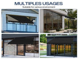 78.7"D x 59.1"W x"H Retractable Awning Black 69182352