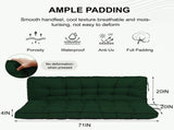 Outdoor Swing Cushions 70 Inch, Waterproof 4" Thick Porch Swing Cushion Replacement with Backrest 06078142