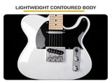 Maple Fingerboard GTL Electric Guitar SS Pickup White 30007010