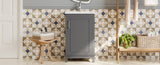 20 Inch Modern Small Bathroom Vanity Cabinet With Ceramic Basin- 20*14.5*33.3 Inches,Ample WF318756AAE