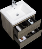 24" Floating Bathroom Vanity with Sink, Modern Wall-Mounted Bathroom Storage Vanity Cabinet with W1573P152695