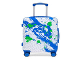 20 Inch PC Spinner Wheel Luggage, Carry on Suitcase, With Printed pattern and Combination Lock W2787P487165