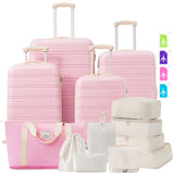 Hardshell Luggage Sets 4 pcs Bag Spinner Suitcase with TSA Lock Lightweight-16
