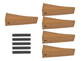 Set of 5 X156L Long Bucket Teeth P156 Roll Pins Fits for Skid Steer and Mini Excavators 26261473