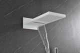 Shower System,Waterfall Rainfall Shower Head with Handheld, Shower Faucet Set for Bathroom Wall W92864249