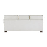 ZNTS Modern Elegance Comfort Sofa Cream Chenille Fabric Upholstery Decorative Pillows Solid Wood Living B011P256682