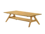 Arona Mid-Century Modern Wood Shelf Coffee Table T2574P510868
