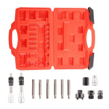 13Pcs Alternator Freewheel Pulley Removal Socket Hex Spline Star Bits Tool Kit fit Mercedes fit 49987071