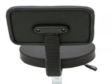 Round Shape Adjustable Salon Stool with Back Black 28184320