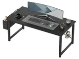 47" Home Office Desk for Small Spaces, Computer Desk with Storage Bag & Hook, Modern Simple Style 65640477
