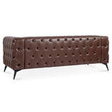 84.06Inch Width Traditional Square Arm removable cushion 3 seater Sofa W68041370