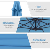 Outdoor beach umbrella/Double-Sided Sun Umbrella 08821145