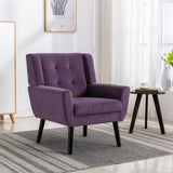 Modern Soft Velvet Material Ergonomics Accent Chair Living Room Chair Bedroom Chair Home Chair With W67639360
