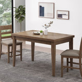Wood Counter Height Dining Table, Antique Brown, 35"D x 59.1"W x 36.5"H 69004.00ABRN