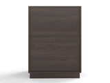 10-Gallon Woodgrain Tilt-Out Trash Can Cabinet Wooden Garbage Recycling Cabinet with Wave-Textured 46943397